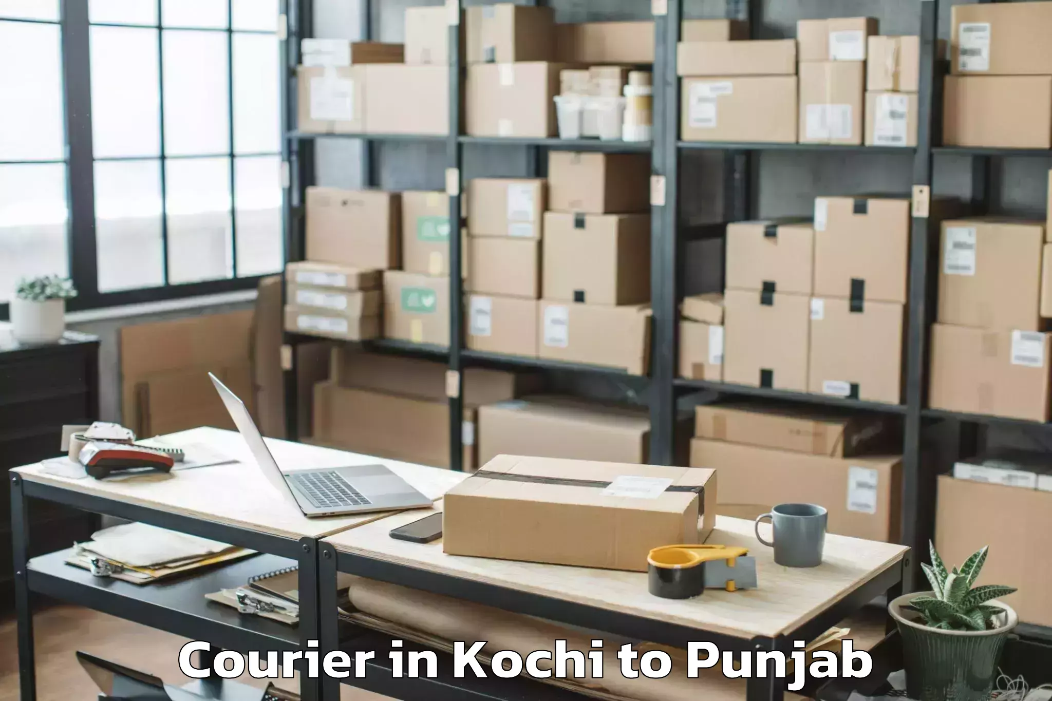 Easy Kochi to Mukerian Courier Booking